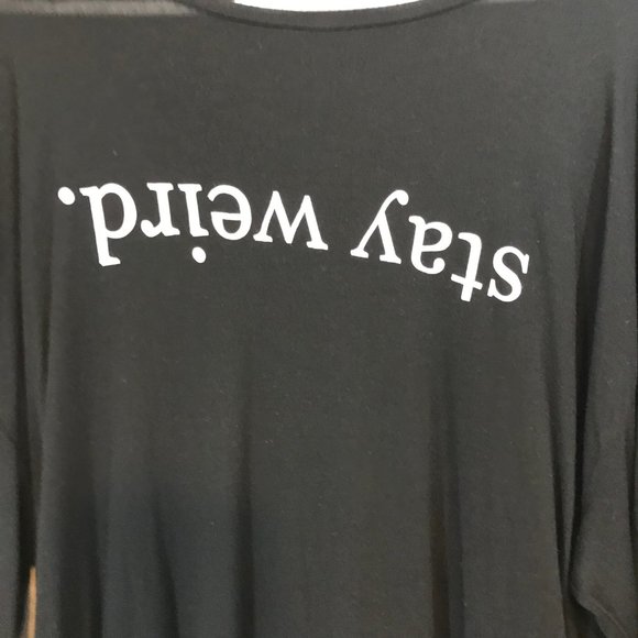 Brandy Melville Burnout Long Sleeve Tee Size OS - Picture 2 of 4